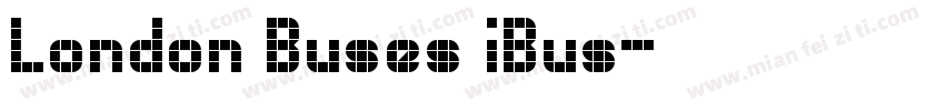 London Buses iBus字体转换